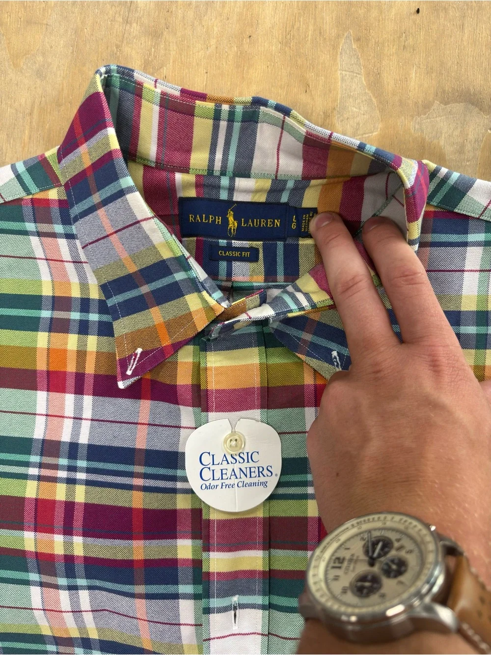 Ralph Lauren Multicolor Plaid Short-Sleeve Button-Down Shirt